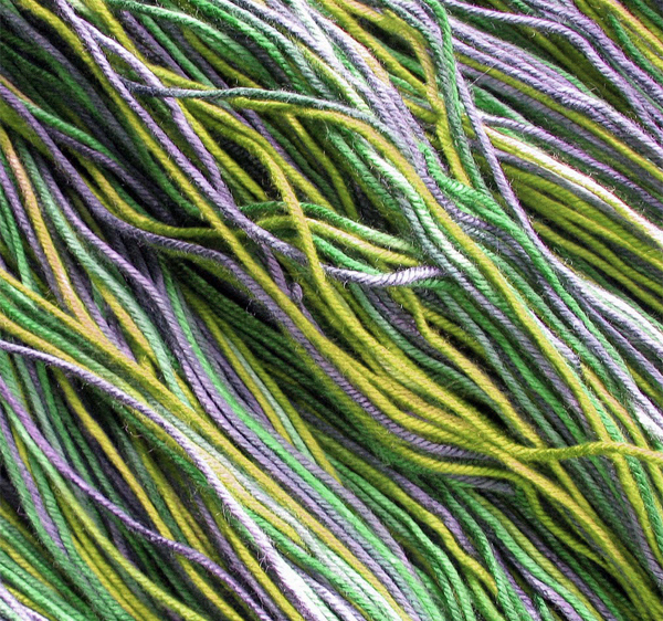 Dyed Bamboo Yarn Closeup